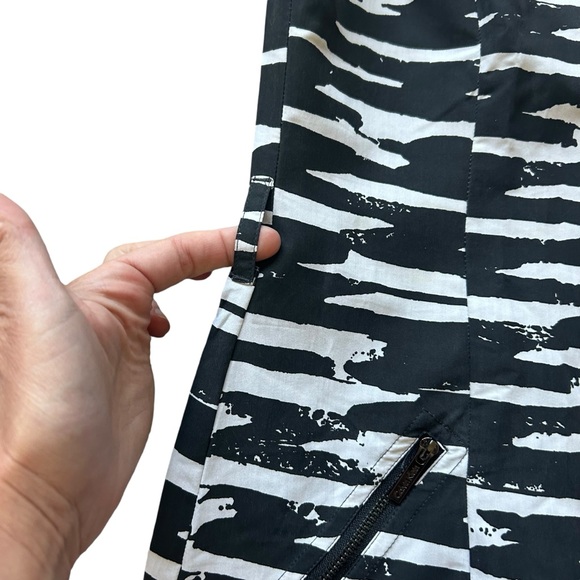 Calvin Klein black white sleeveless sheath dress size 6 zipper accent career - Picture 5 of 10